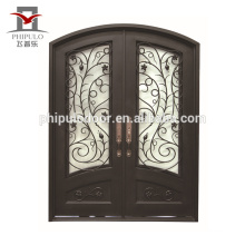 European style main door wrought iron grill window door designs